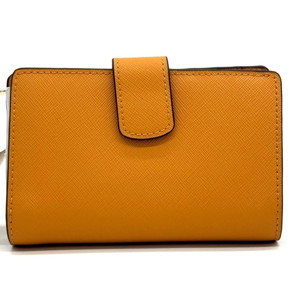 Michael Kors Medium Bifold Zip Chain Wallet Cider - Picture 5 of 9